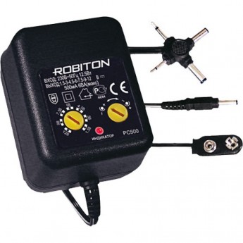 Адаптер/блок питания ROBITON PC1000 1000мА нестабилизированный с крестовиной BL1